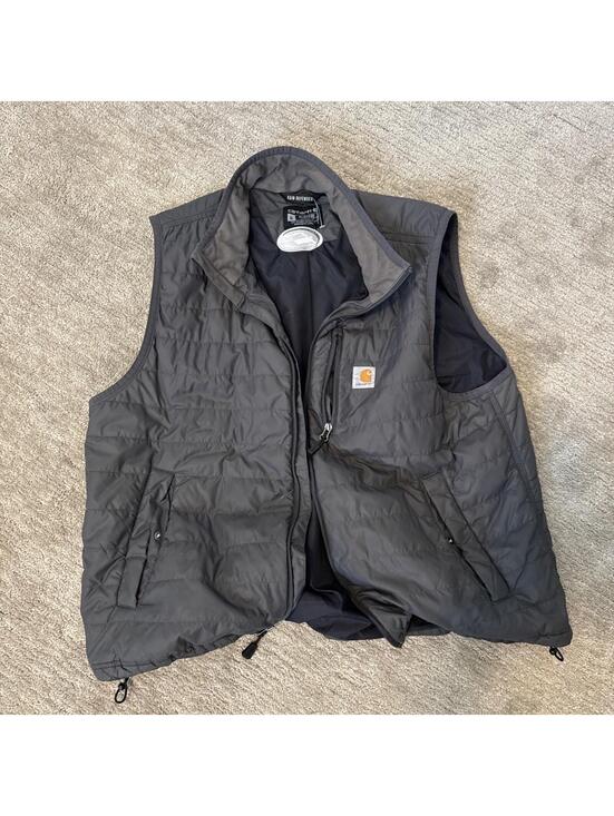 Carhartt Other - Carhartt Vest Men's Size XL Black Full Zip Puffer Rain Defender Relaxed Fit